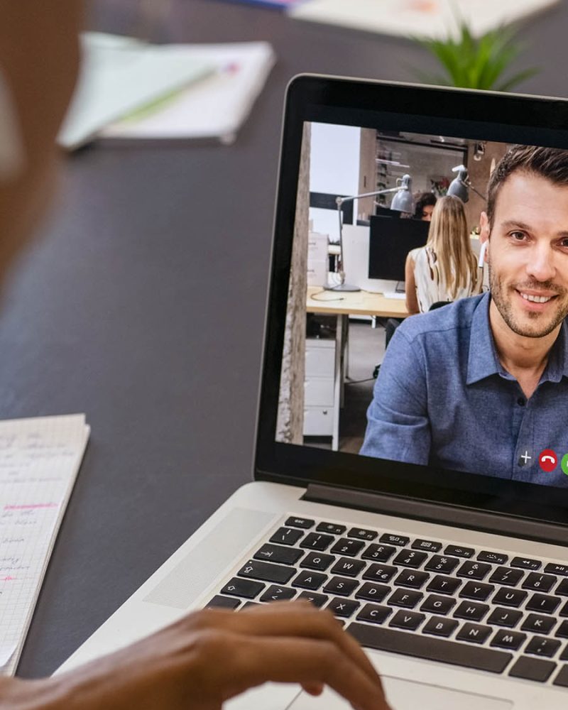 Man on Video Chat